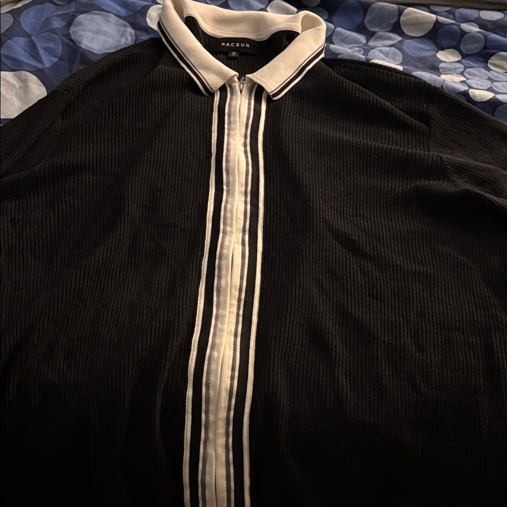 PacSun Black Shirt with White Accents